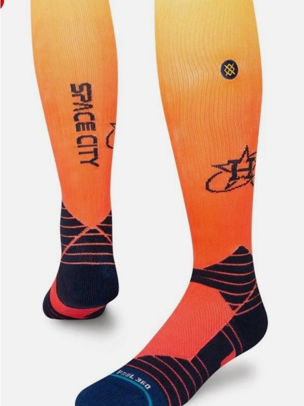 Stance MLB HOUSTON ASTROS City Connect On-Field OTC Socks Large 9-13 SPACE CITY